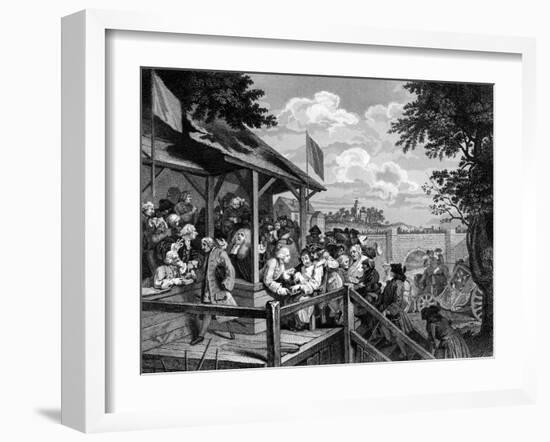 The Election: the Polling, 18th-19th Century-William Hogarth-Framed Giclee Print