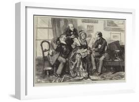 The Elections for the School Boards, Canvassing a Lady Voter-Frederick Barnard-Framed Giclee Print