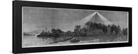 The Electric Light at Hell Gate, New York, 1885-null-Framed Giclee Print