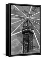 The Electric Light on Top of the Eiffel Tower, Paris, 1889-null-Framed Stretched Canvas