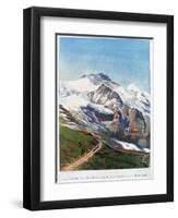 The Electric Railroad to Mount Jungfrau, Swiss Alps, 19th Century-Gustave Francois Lasellaz-Framed Giclee Print