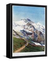 The Electric Railroad to Mount Jungfrau, Swiss Alps, 19th Century-Gustave Francois Lasellaz-Framed Stretched Canvas