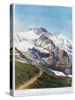 The Electric Railroad to Mount Jungfrau, Swiss Alps, 19th Century-Gustave Francois Lasellaz-Stretched Canvas