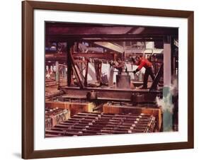 The Electrolytic Cell House (Colour Litho)-Terence Cuneo-Framed Giclee Print