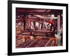 The Electrolytic Cell House (Colour Litho)-Terence Cuneo-Framed Giclee Print