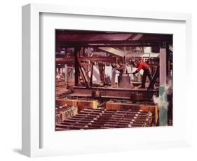The Electrolytic Cell House (Colour Litho)-Terence Cuneo-Framed Giclee Print