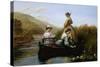 The Elegant Boating-Walter Field-Stretched Canvas