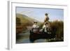 The Elegant Boating-Walter Field-Framed Giclee Print