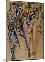 The Elegant Couple-Ernst Ludwig Kirchner-Mounted Art Print