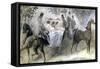 The Elegant Horse and Riders, C1822-1892-Constantin Guys-Framed Stretched Canvas
