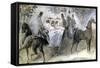 The Elegant Horse and Riders, C1822-1892-Constantin Guys-Framed Stretched Canvas