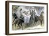 The Elegant Horse and Riders, C1822-1892-Constantin Guys-Framed Giclee Print