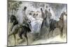 The Elegant Horse and Riders, C1822-1892-Constantin Guys-Mounted Giclee Print