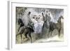 The Elegant Horse and Riders, C1822-1892-Constantin Guys-Framed Giclee Print