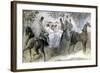 The Elegant Horse and Riders, C1822-1892-Constantin Guys-Framed Giclee Print