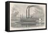 The Elegant Mississippi Paddle Steamer Great Republic-null-Framed Stretched Canvas