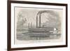 The Elegant Mississippi Paddle Steamer Great Republic-null-Framed Premium Giclee Print