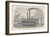The Elegant Mississippi Paddle Steamer Great Republic-null-Framed Art Print