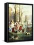 The Elegantes at Versailles-Jules Achille Noel-Framed Stretched Canvas