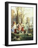 The Elegantes at Versailles-Jules Achille Noel-Framed Giclee Print