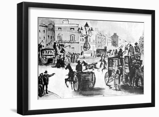 The Elephant and Castle, 19th Century-Constantin Guys-Framed Giclee Print