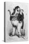 The Elephant as Bon Viveur-Grandville-Stretched Canvas