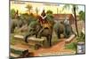 The Elephant at Work, C1900-null-Mounted Giclee Print