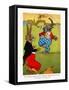 The Elephant Grabbed The Alligator-Elmer Rache-Framed Stretched Canvas