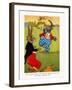 The Elephant Grabbed The Alligator-Elmer Rache-Framed Art Print