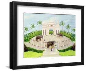 The Elephant House, 1984-Mark Baring-Framed Giclee Print