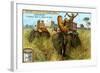 The Elephant on a Tiger Hunt, C1900-null-Framed Giclee Print