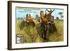 The Elephant on a Tiger Hunt, C1900-null-Framed Giclee Print