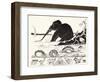 The Elephant's Child Having His Nose Pulled by the Crocodile-Rudyard Kipling-Framed Premium Giclee Print