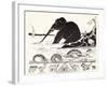 The Elephant's Child Having His Nose Pulled by the Crocodile-Rudyard Kipling-Framed Premium Giclee Print