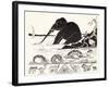 The Elephant's Child Having His Nose Pulled by the Crocodile-Rudyard Kipling-Framed Premium Giclee Print
