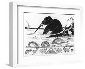 The Elephant's Child-Rudyard Kipling-Framed Art Print