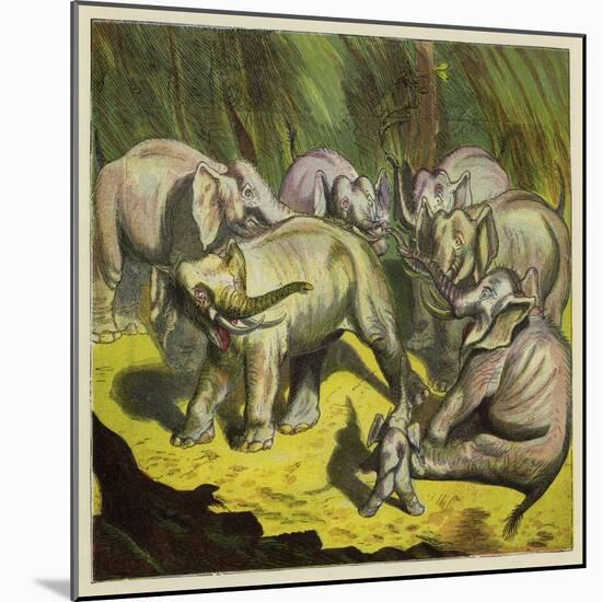 The Elephant That Lost its Tail-Ernest Henry Griset-Mounted Giclee Print