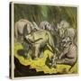 The Elephant That Lost its Tail-Ernest Henry Griset-Stretched Canvas