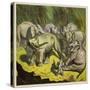 The Elephant That Lost its Tail-Ernest Henry Griset-Stretched Canvas