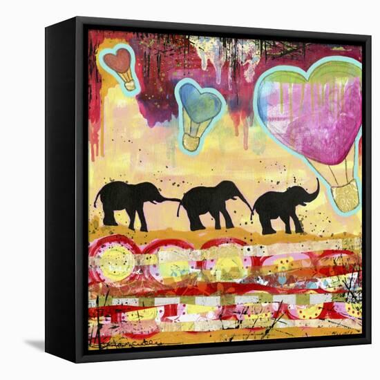 The Elephant Walk-Jennifer McCully-Framed Stretched Canvas