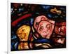The Elephants Leave Noah's Ark, from the Noah Window, Stained Glass-null-Framed Giclee Print
