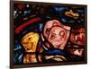 The Elephants Leave Noah's Ark, from the Noah Window, Stained Glass-null-Framed Giclee Print