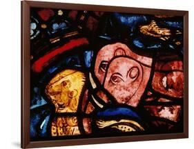 The Elephants Leave Noah's Ark, from the Noah Window, Stained Glass-null-Framed Giclee Print