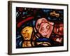 The Elephants Leave Noah's Ark, from the Noah Window, Stained Glass-null-Framed Giclee Print