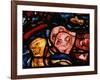 The Elephants Leave Noah's Ark, from the Noah Window, Stained Glass-null-Framed Giclee Print