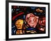 The Elephants Leave Noah's Ark, from the Noah Window, Stained Glass-null-Framed Giclee Print