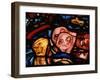 The Elephants Leave Noah's Ark, from the Noah Window, Stained Glass-null-Framed Giclee Print