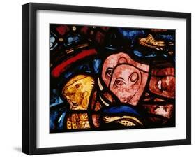 The Elephants Leave Noah's Ark, from the Noah Window, Stained Glass-null-Framed Giclee Print