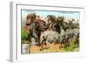 The Elephants of Pyrrhus, C1900-null-Framed Giclee Print