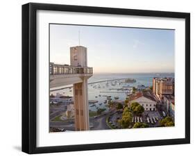 The Elevador Lacerda Which Links Salvador Da Bahia's Cidade Alta with Cidade Baixa, Pelourinho, Sal-Peter Adams-Framed Photographic Print